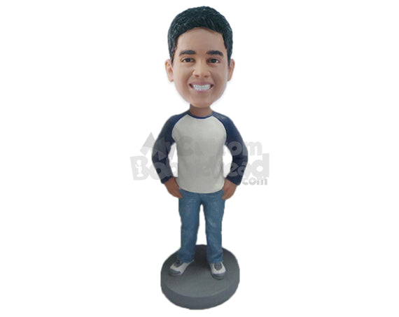 Stylish Man with Bold Personality Personalized Bobblehead Stylish Man with Bold Personality Personalized Bobblehead